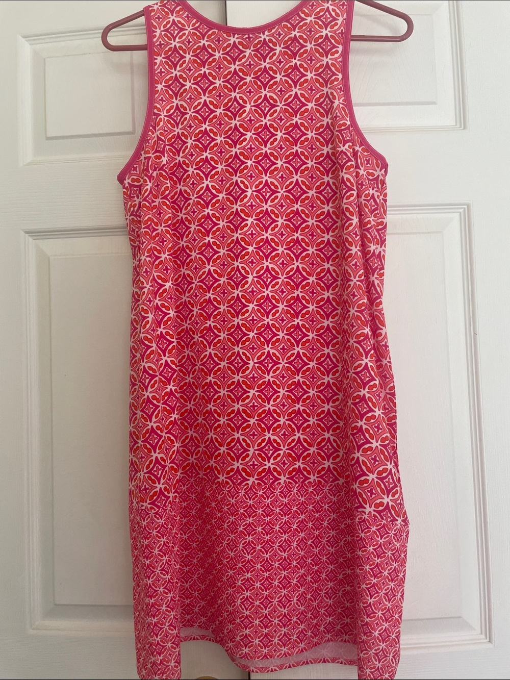 Mud Pie Pink Geometric Sleeveless Shift Dress size S